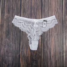 Frederick's of Hollywood Women's Size Large Caroline White Lace Panties