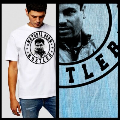 EL Chapo Guzman t-shirt Sinaloa cartel drug lord Premium Grade coka XL White tee