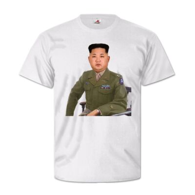 Kim Jong un goes America USA Captain Military Nordkorea Humor T Shirt #27232