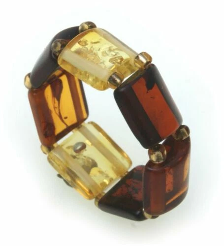 Anelli di lusso di argento ambra