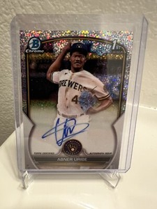 2023 Bowman Chrome Prospect Speckle Refractor /299 Abner Uribe #CPA-AU Auto