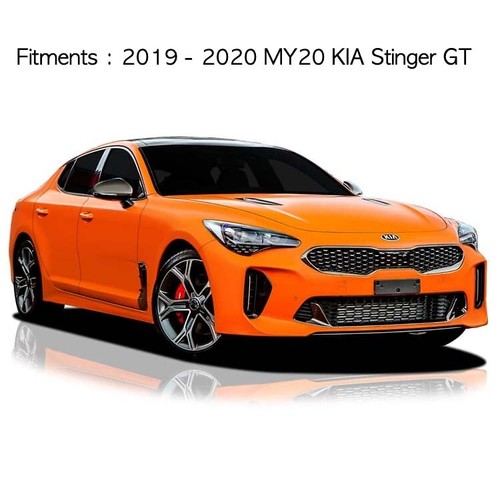 Smoke Tinted Window Visor 4p for 2019 2020 MY20 KIA Stinger GT Line - Picture 3 of 6