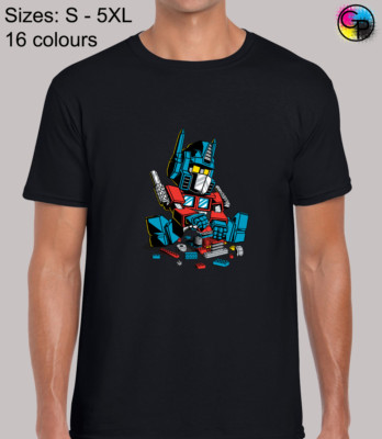 Optimus Bricks Actionfilm Film lustige Neuheit normale Passform T-Shirt für Männer