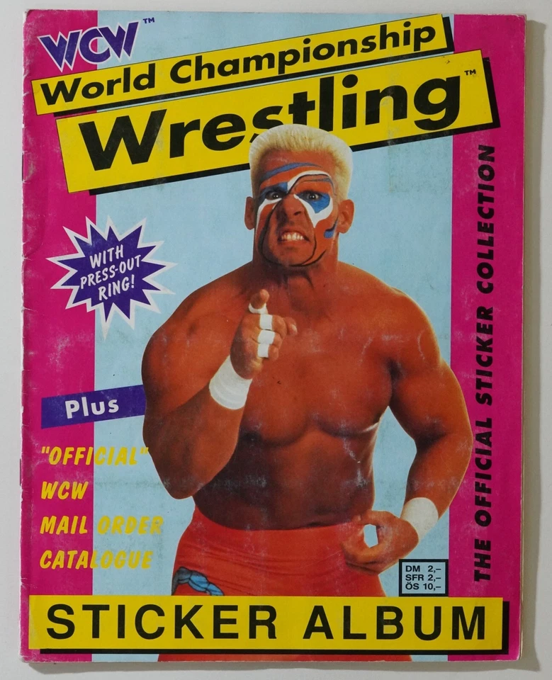 Stunning Steve Austin Signed 1992 EuroFlash WCW Card Sticker Album BAS COA - Image 4 of 4