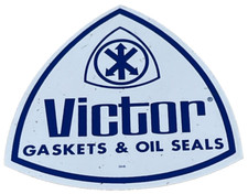 Vintage NOS Victor Gaskets & Oil Seals 4" DECAL STICKER SA-45 Prentice USA