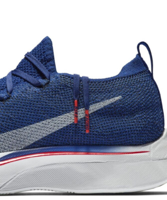 Nike Vaporfly 4% Flyknit Running Trainers - Deep Blue - Size UK 9