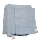 Sea Me 100% Linen Blue Queen Bed Sheets Set With Bag