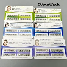 200Pcs Dental Orthodontic Brackets MIM Monoblock Mini Roth/MBT 022  345 Hooks