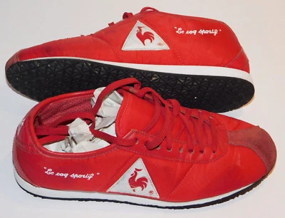 vintage LE COQ SPORTIF Wendon Nylon red 50562 taille 37 us 5 SIZE UK 4.5 JP 23 - Photo 1/4