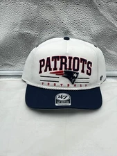 New England Patriots NFL '47 White TT Roscoe Hitch Rope Snapback Adjustable Hat