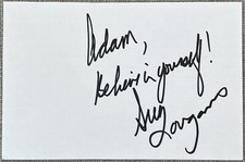 Greg Louganis Signed In Person 4x6 Index Card In Top Loader - Authentic