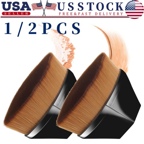 Foundation Makeup Brush Flat Top Kabuki Hexagon Face Blush Liquid