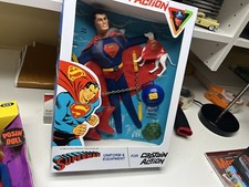 IDEAL RARE ON CARD Vintage Captain Action SUPERMAN original with GREAT repro Box