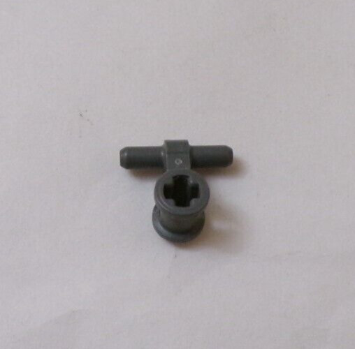 Lego (x1) Dark Bluish Gray Pneumatic Hose Connector, 99021, 53895 (028-110)