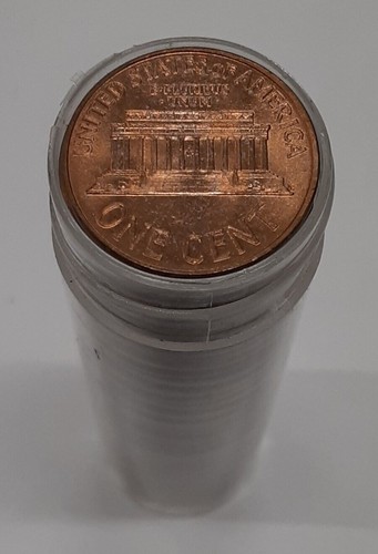 1960-D US Roll Of Lincoln Cents *Large Date* 50 Coins Total in Tubes/Wrappers - Picture 2 of 3