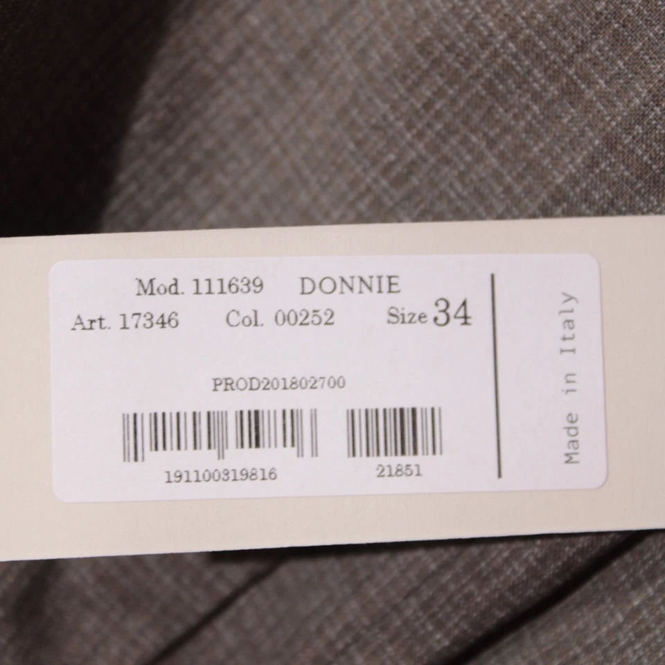 Pantalones de vestir Zanella nuevos con etiquetas talla 34 US Donnie en marrón melange 100 % lana Foto 4 de 4