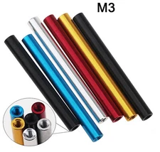 M3 Aluminum Alloy Column Threaded Sleeve Rod Stud Round Connector Standoff Nut