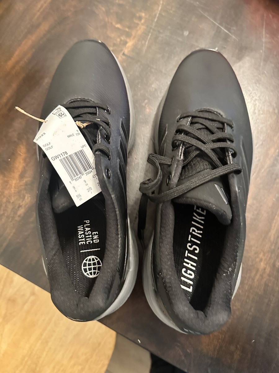 Size 9.5 - Adidas Men's ZG23 Golf Shoes Black Silver Metallic Grey
