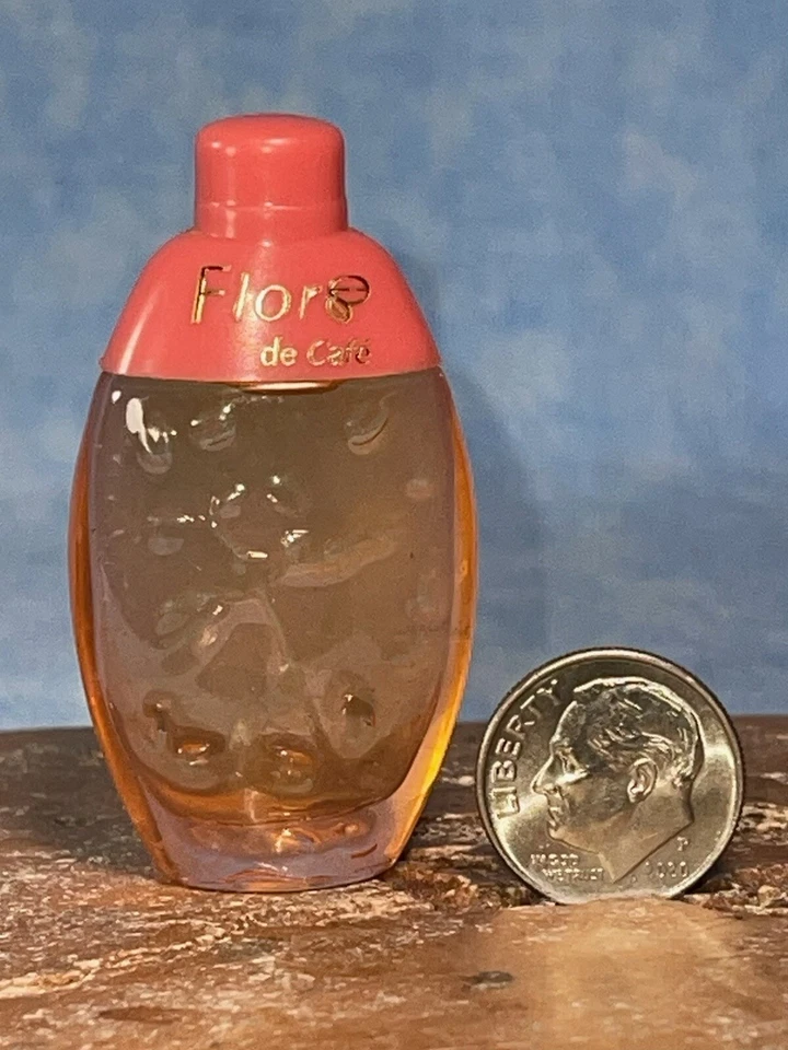 Perfume Flore De Café vintage de Cofinluxe miniatura 0,17 oz/5 ml EDP raro nuevo sin caja Foto 2 de 4