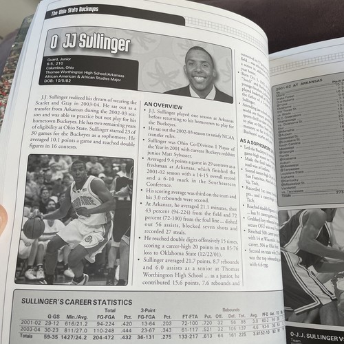 Ohio State Buckeyes Basketball Media Guide 2004/05 Program - Picture 4 of 4