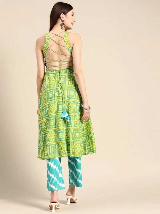 Backless kurti best sale