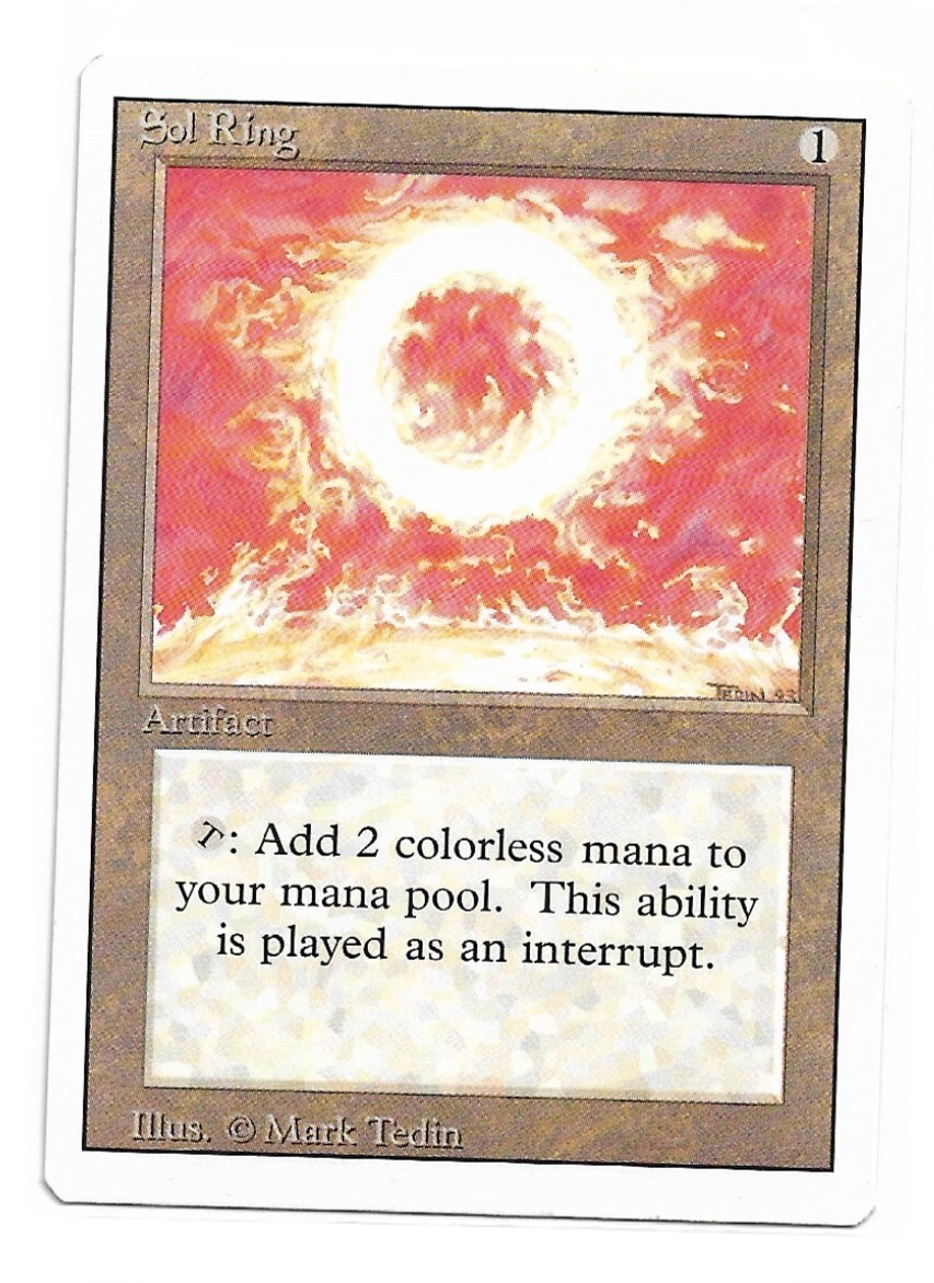 Magic the Gathering ~ MTG ~ 1x Sol Ring ~  HP ~ REVISED