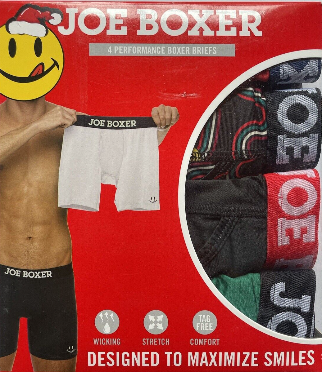 Joe Boxer Pairs Performance Stretch Boxer Briefs Underwear Size - Main Image