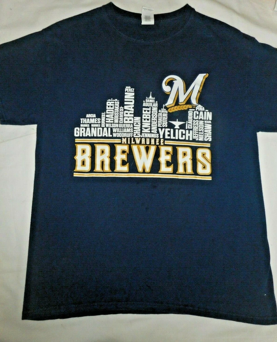Brewer sales shirts milwaukee