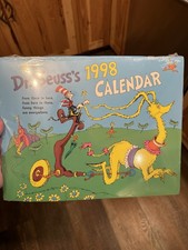 Dr. Seuss 1998 Calendar by Theodor Seuss Geisel Random House.  New in plastic!