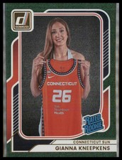 2026 Donruss WNBA #99 Gianna Kneepkens Green Shimmer