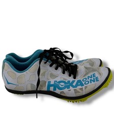 Hoka One One Rocket MD Track Spikes White Blue Yellow Size 9 Women  s Running