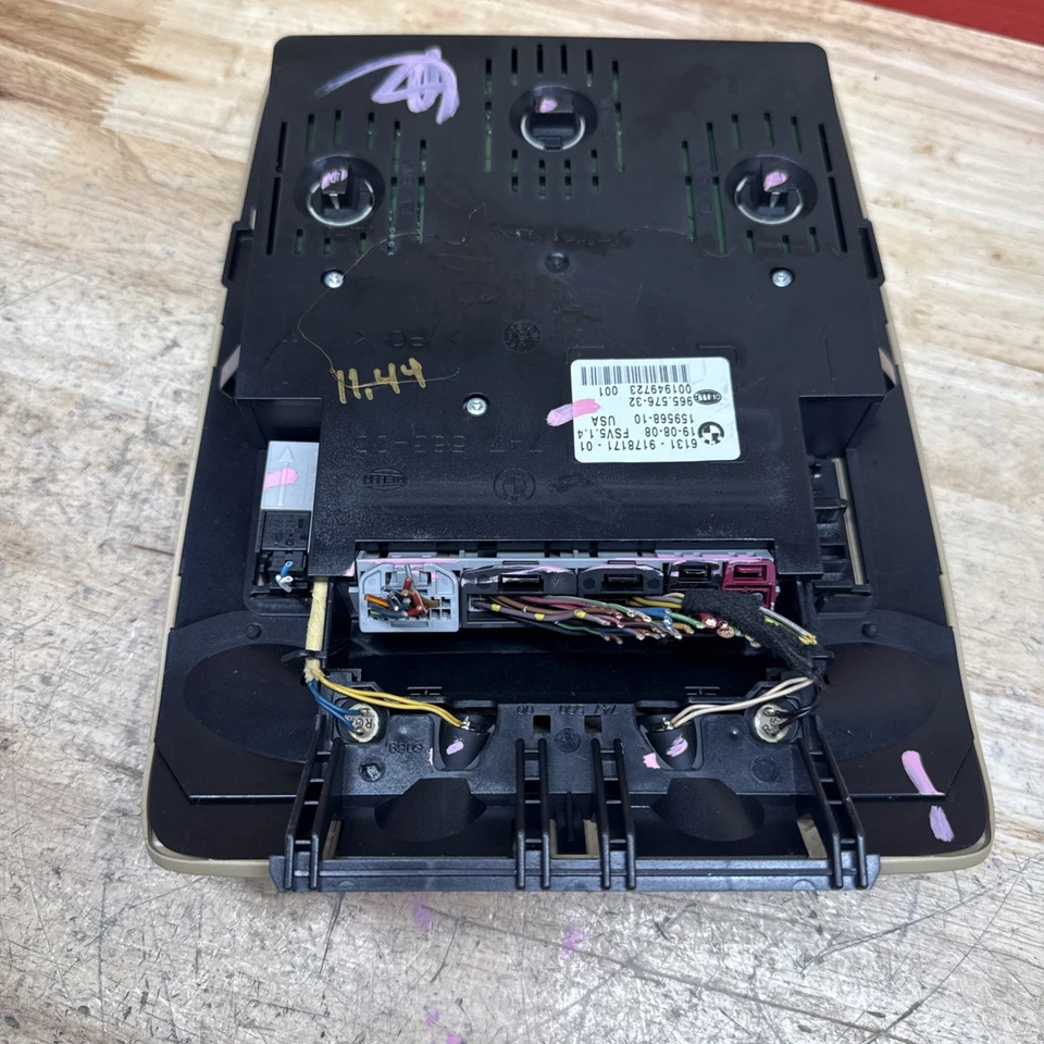 2008-2014 BMW X5 E70 - Dome Map Light Sun Roof Switch 9225941 Tan Foto 4 de 4