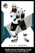2018-19 Upper Deck SP Authentic Brent Burns #74 San Jose Sharks NHL Hockey 