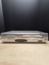 Emerson DVD VCR Combo VHS  Player EWD2203  Tested & Working Silver No Remote