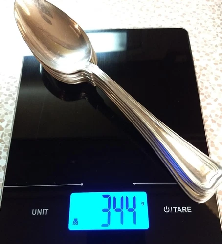 Gorham Old French Sterling - 5 Serving Spoons - 8 5/8" - 344 gr - Scrap or Use