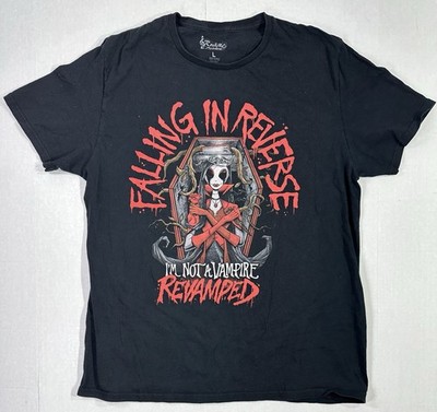 Falling In Reverse I m Not A Vampire Revamped Graphic T-Shirt RockMen L Black