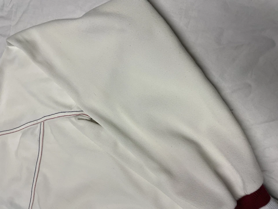 Vintage Puritan Rod Laver Tennis  Jacket Full Zipper Color Cream Mens Size 42-L - Image 4 of 4