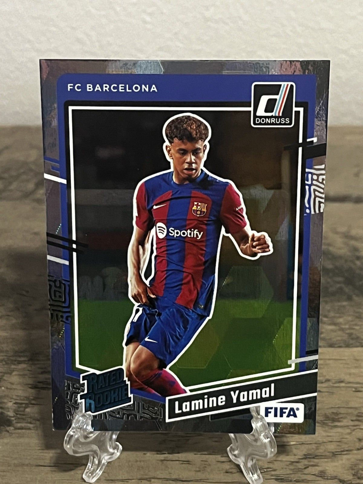 2023-24 Panini Donruss FIFA Lamine Yamal #177 RC Rated Rookie Cubic Barcelona A