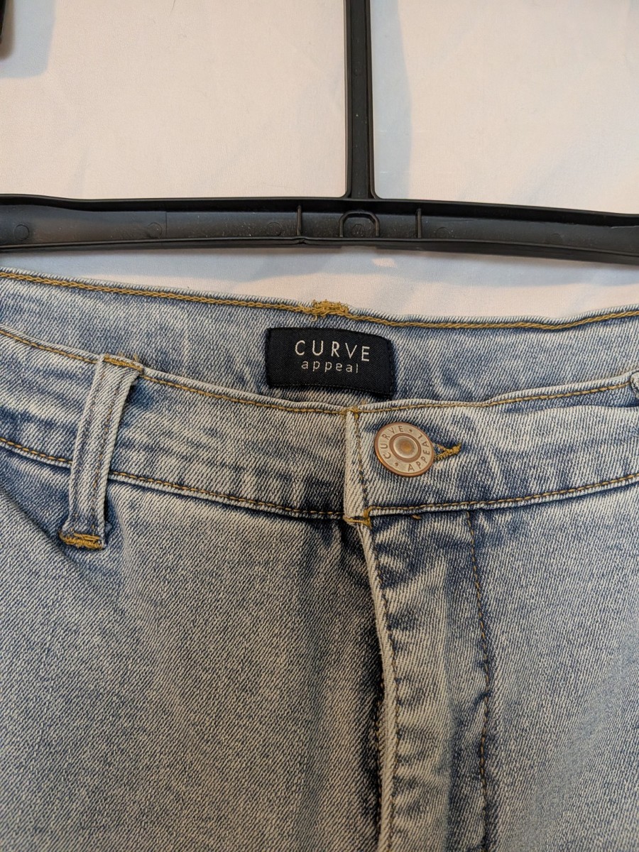 Curve Appeal Cropped Jeans Size 10 View 3