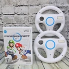 Nintendo Mario Kart Wii Video Game Bundle 2 Wii Wheels Manual CIB Racing Retro