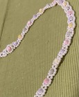 Vintage Art Deco Crochet Seed Bead Color Flapper Lg Pastel Necklace Pastel Rose — photo 4