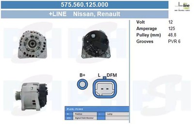 Lichtmaschine BV PSH 125A -  575.560.125.000