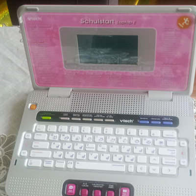 VTech Schulstart Laptop E Kinder Lerncomputer Lernspielzeug pink/grau