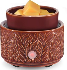 Electric 4-In-1 Wax Melt Warmer, Ceramic Candle Burner, White