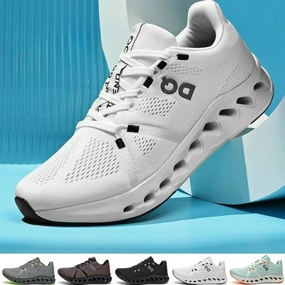 On Trend Laufschuhe gepolstert Mesh Turnschuhe Fitness Outdoor Sport Herren Damen UK