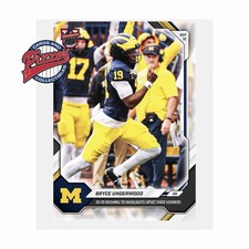 Bryce Underwood Michigan Wolverines 2026-27 Bowman U NOW Football Card 6 Presale