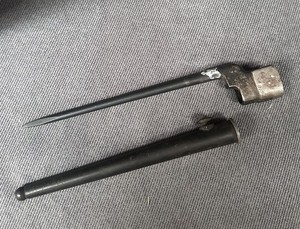 WW2 British Infantry No. 4 Mk II Bayonet with Original Scabbard