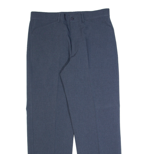 FARAH Mens Trousers Blue Regular Tapered W34 L30 - Picture 2 of 6