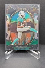 2022 Panini Select #95 Erik Ezukanma Black and Green Prizm Die Cut