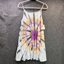 Women's Tie Dye Sleeveless Spaghetti Strap Dress Size S Polyester